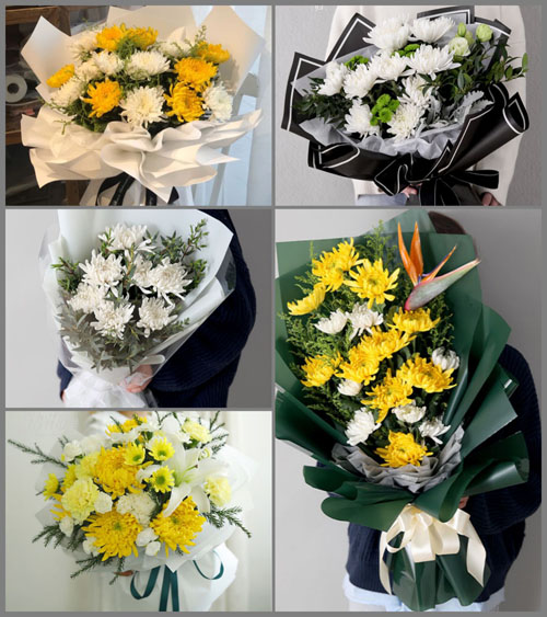 山西忻州五台县门限石乡狐峪口村白事花束代送